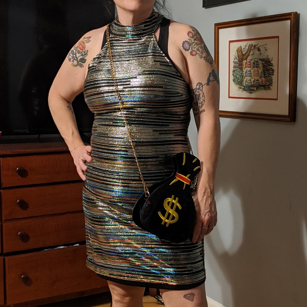 Shimmery cocktail dress
